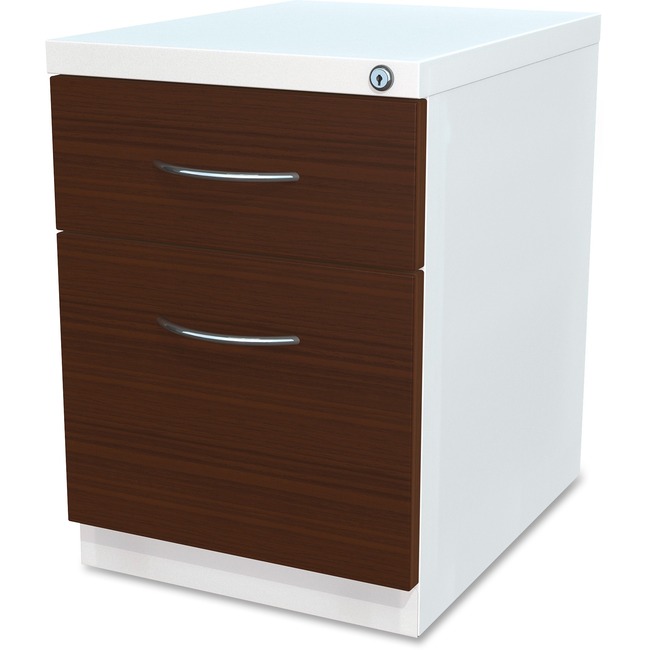 Lorell Box/File Laminate Wood Mobile Pedestal