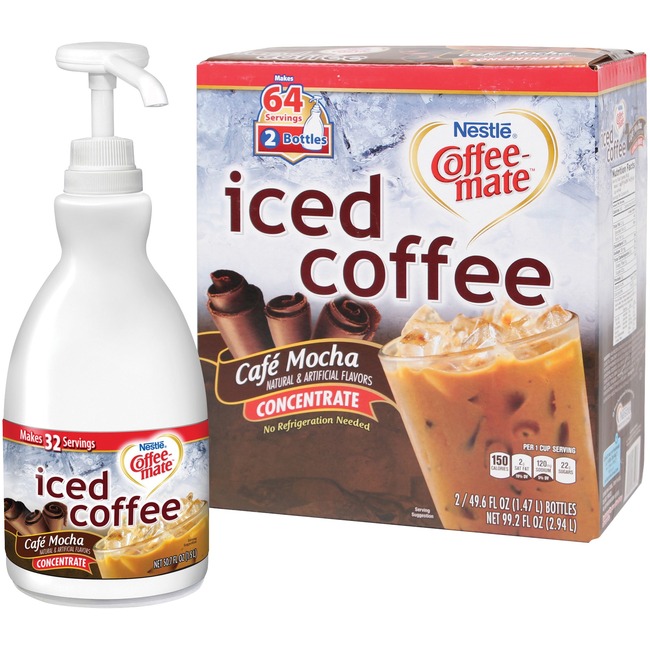 Nestle® Coffee-Mate® Cafe Mocha Iced Coffee - 1.5L Liquid Pump Bottles