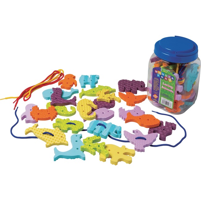Pacon WonderFoam Early Learning Lacing Animals Set