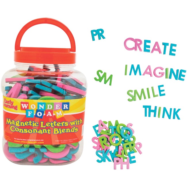 Pacon Wonderfoam Consonant Blends Magnetic Letters