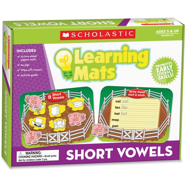 Scholastic Res. Short Vowels Learning Mats