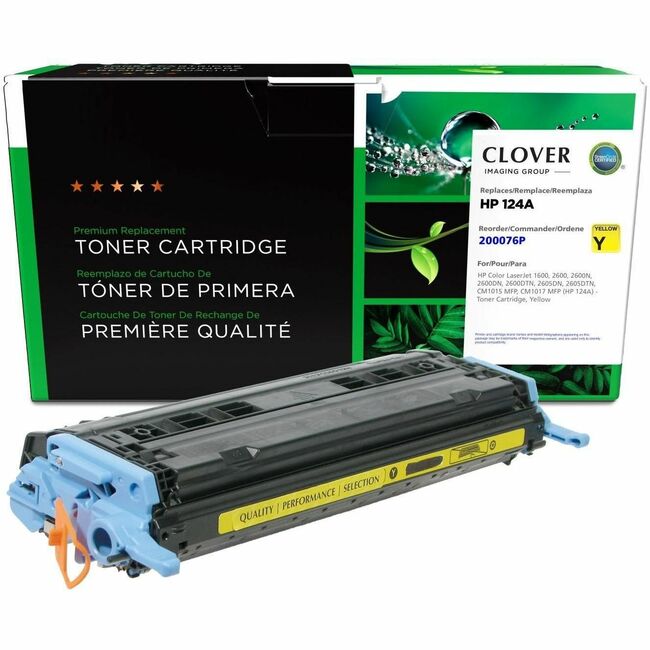 CIG Remanufactured Yellow Toner Cartridge for HP 124A (Q6002A)