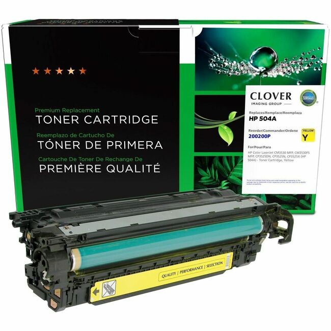 CIG Remanufactured Yellow Toner Cartridge for HP 504A (CE252A)