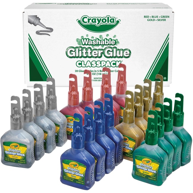 Crayola Washable Glitter Glue Classpack