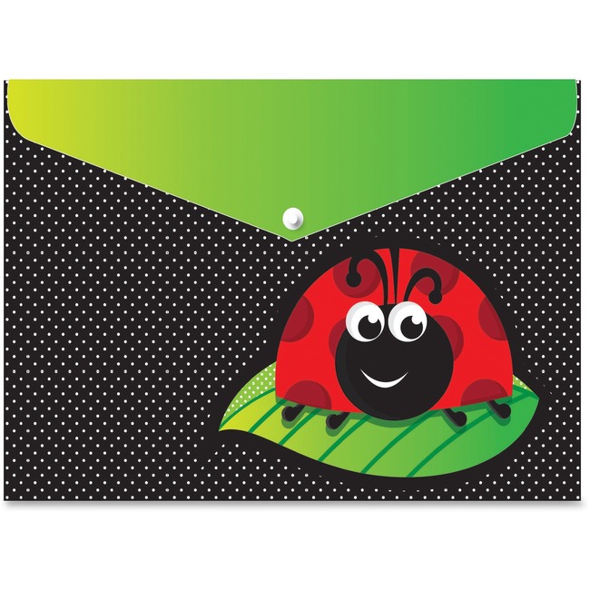Ashley Ladybug Design Snap Poly Folders