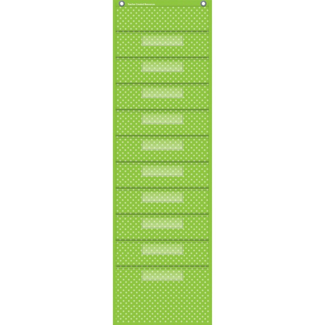 Teacher Created Resources Polka Dot Storage Pocket Chart