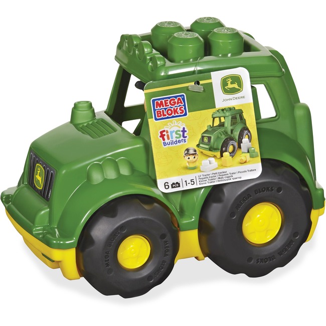 Mega Bloks First Builders John Deere Tractor Set