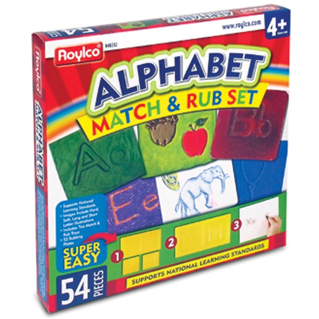 Roylco Alphabet Match and Rub Set