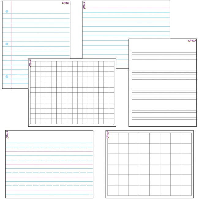 Trend Papers/Grids Wipe-Off Combo Pack
