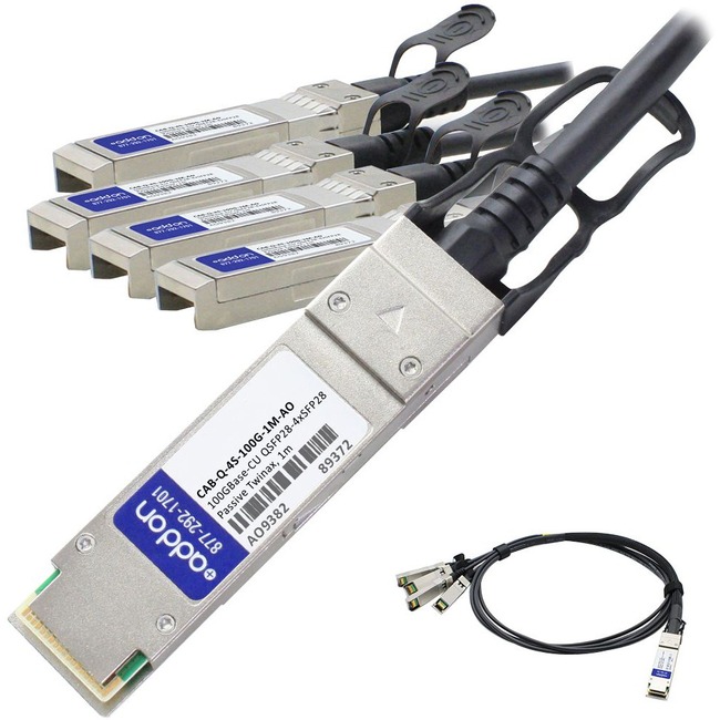 ADDON ARISTA NETWORKS CAB-Q-4S-100G-3M COMPATIBLE TAA COMPLIANT 100GBASE-CU QSFP