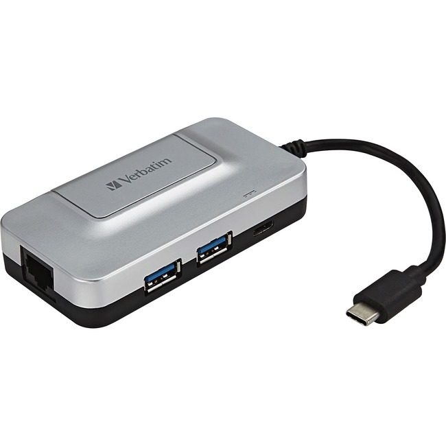 Verbatim USB-C 3-Port Hub with Gigabit Ethernet and Power Delivery