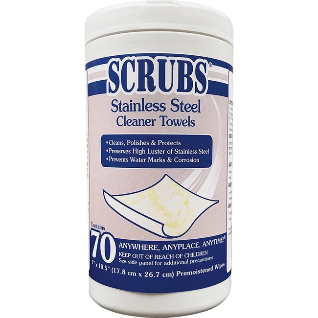 SCRUBS Stainless Steel Cleaner Wipes