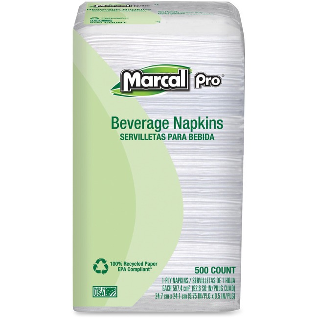 Marcal Pro 100% Recycled Beverage Napkins