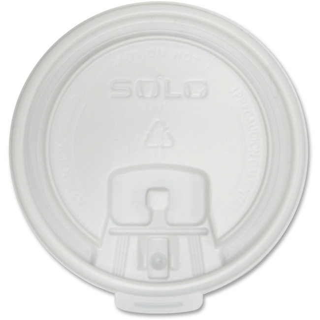 Solo Cup 370 Series Hot Cup Scored Tab Flat Lid