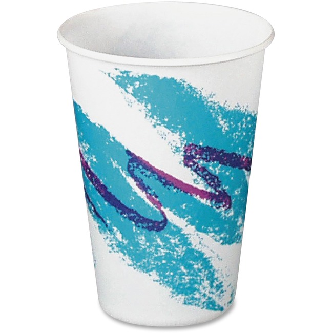 Solo Jazz Design Waxed Paper Cold Cups