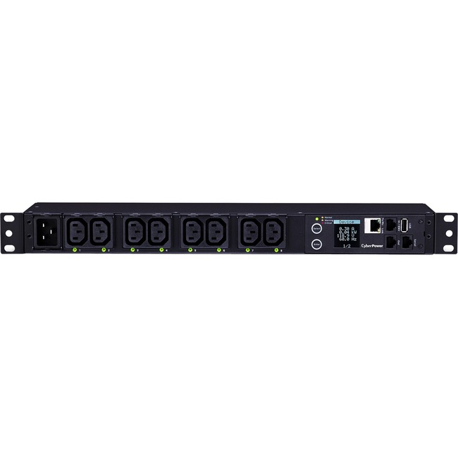 CyberPower PDU81005 8-Outlet PDU - IEC 60320 C20 - 8 x IEC 60320 C13 - 120 V AC, 230 V AC - Network (RJ-45) - 1U - Rack-mountable