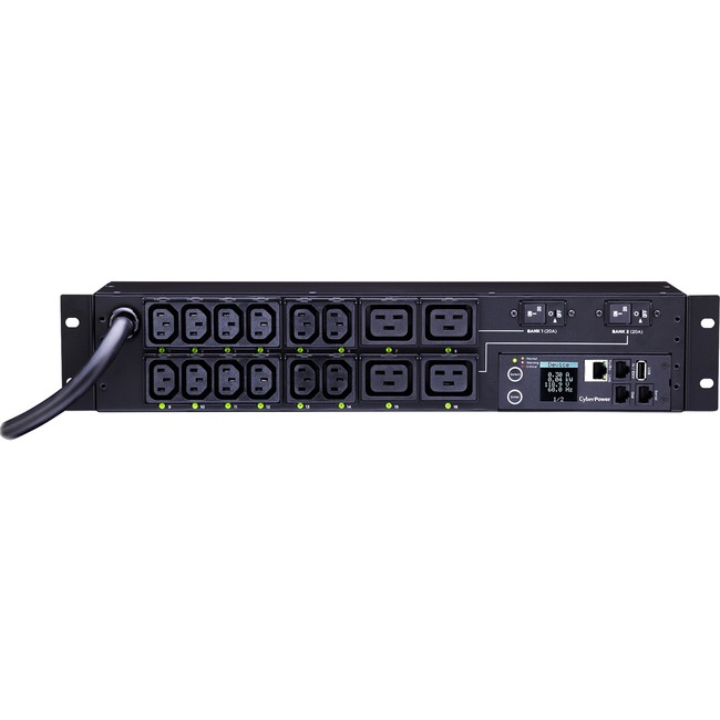 Unit&eacute; de distribution d'alimentation CyberPower PDU81008 - NEMA L6-30P - 12 x IEC 60320 C13, 4 x IEC 60320 C19 - 230 V AC - R&eacute;seau (RJ-45) - 2U - Montable en rack