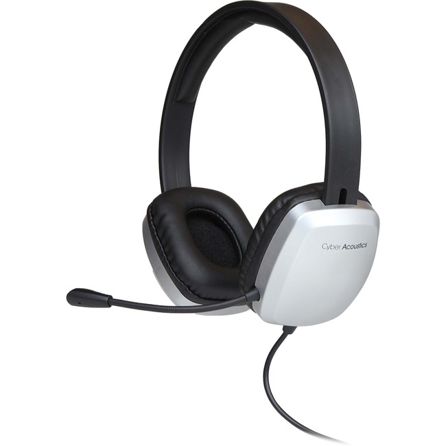 Casque Cyber Acoustics AC-6010 - Filaire - Design Sur tête - St&eacute;r&eacute;o - Supra-aural - Fr&eacute;quence 20 Hz/20 kHz - C&acirc;ble 6 ft - Mini-phone (3.5mm)