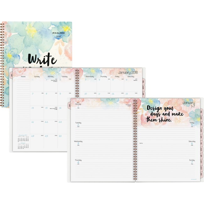 At-A-Glance B-Positive Large Wkly/Mthly Planner