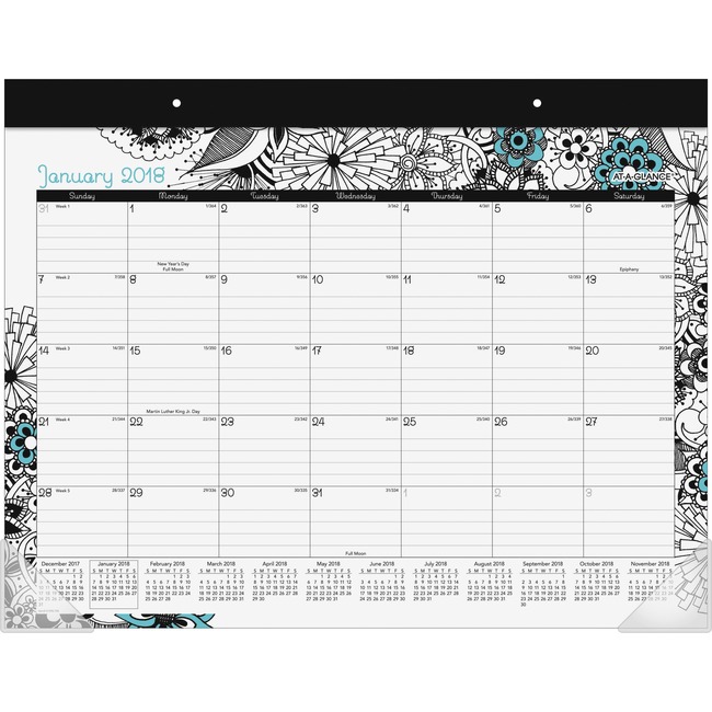 At-A-Glance Medley Monthly Desk Pad