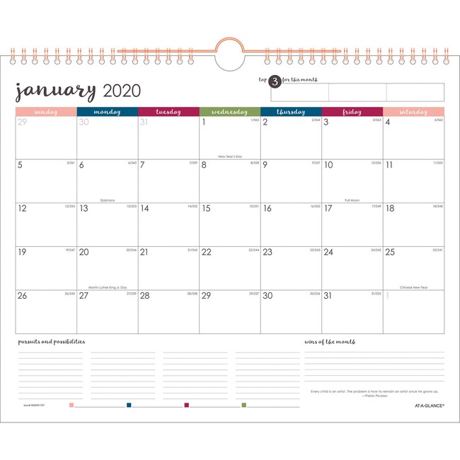 At-A-Glance Harmony Wall Calendar