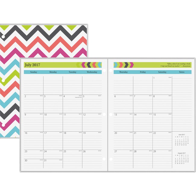 Blue Sky Chevron CYO Wkly/Mthly Teacher Planner