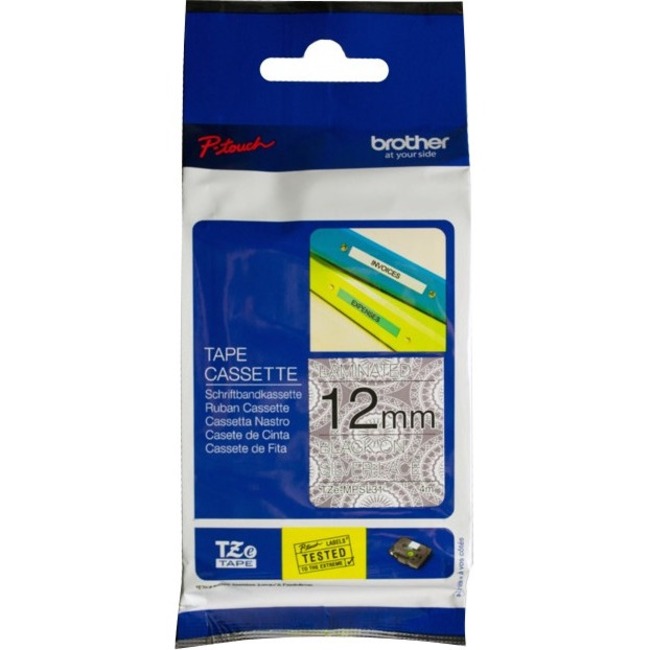 Brother TZe Label Tape - x 15/32" (12 mm) Width - Direct Thermal - 1