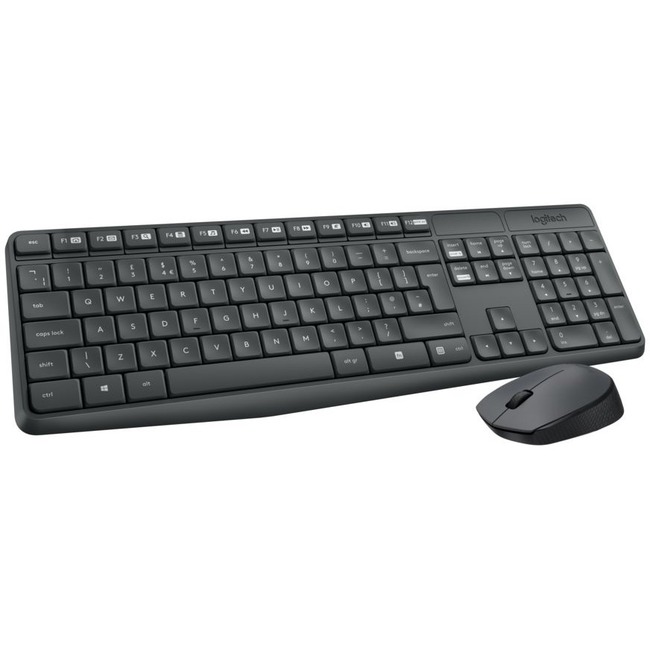 Clavier et Souris Logitech MK235 - USB Sans fil RF Optique USB Sans fil - RF - AAA, AA (Windows, Chrome OS, Linux)(Boîte ouverte)