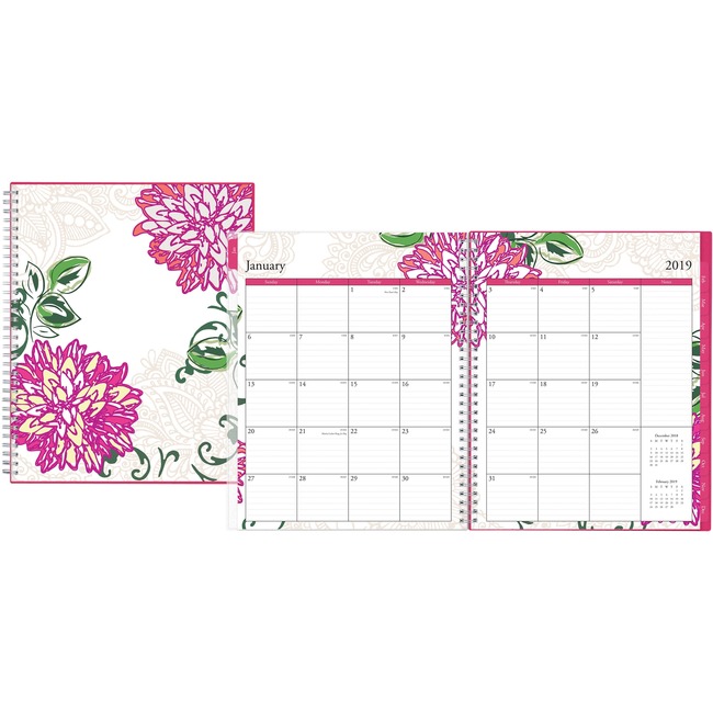 Blue Sky Dahlia Wkly/Mthly Planner