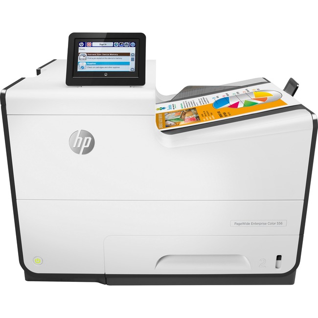 HP PageWide Enterprise 556dn Page Wide Array Printer - Color - 2400 x 1200 dpi Print - Plain Paper Print - Desktop