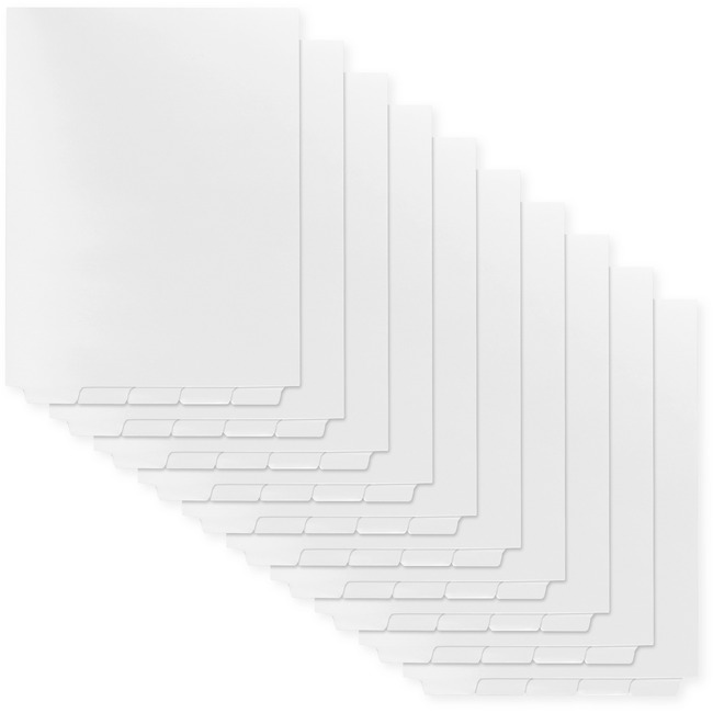 Kleer-Fax Laminated Bottom Tab Index Dividers