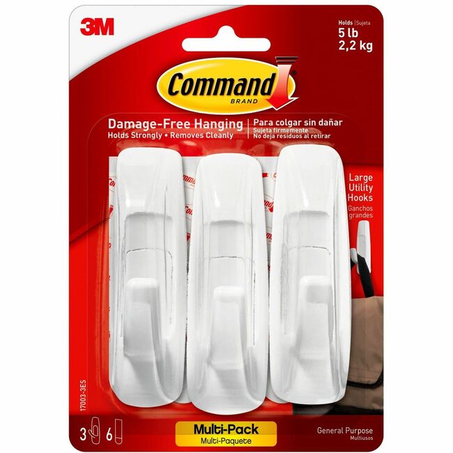 Command™ Large Utility Hook Value Pack