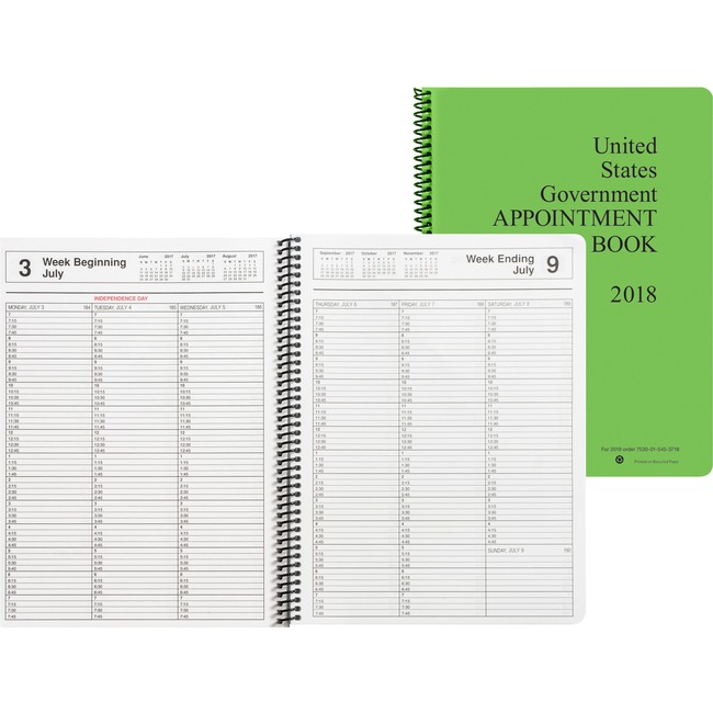 Unicor Fed Weekly Appointment Book