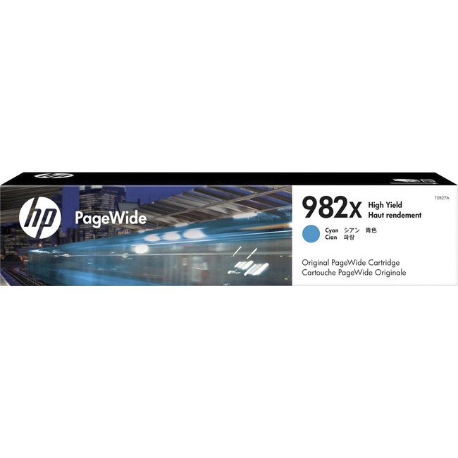 HP 982X (T0B27A) Ink Cartridge - Cyan - Page Wide - High Yield - 16000 Pages