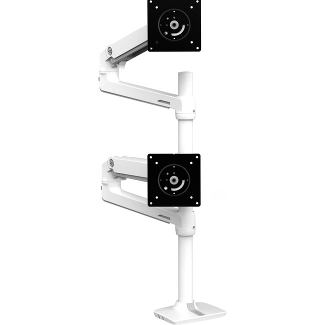 Ergotron LX Dual Stacking Arm, Tall Pole (White)