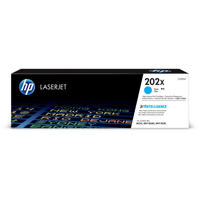 HP 202X Original Toner Cartridge - Cyan