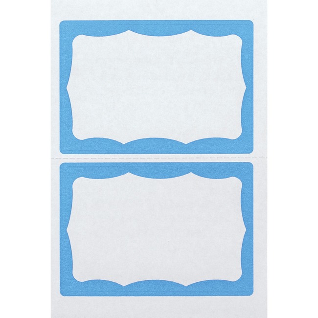 Advantus Color Border Adhesive Name Badges