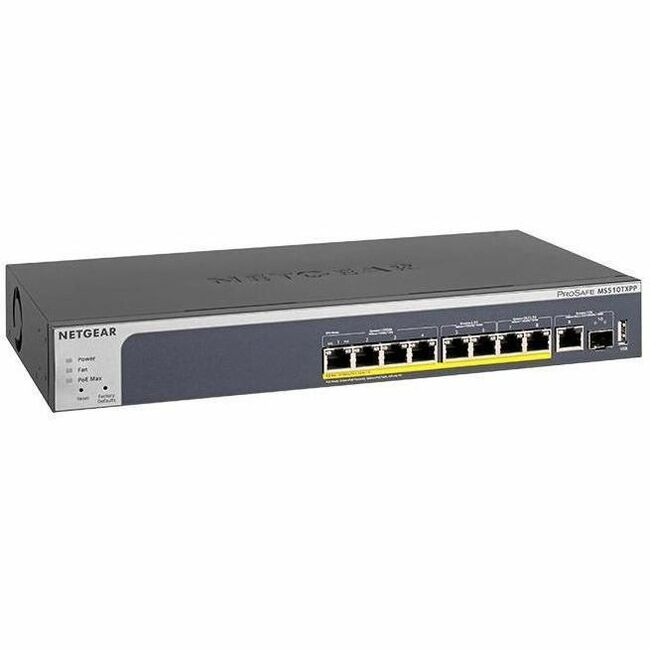 8-Port PoE+ Gigabit Smart Managed Pro Switch 10G Copper/Fiber Uplinks