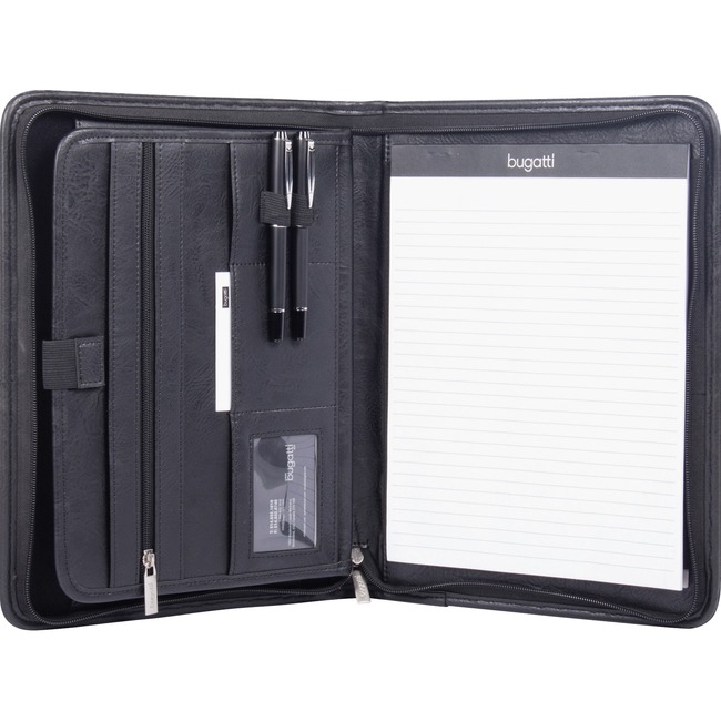 Bond Street Carrying Case (Folio) for Tablet, Pen, Pencil, Document, Card - Black