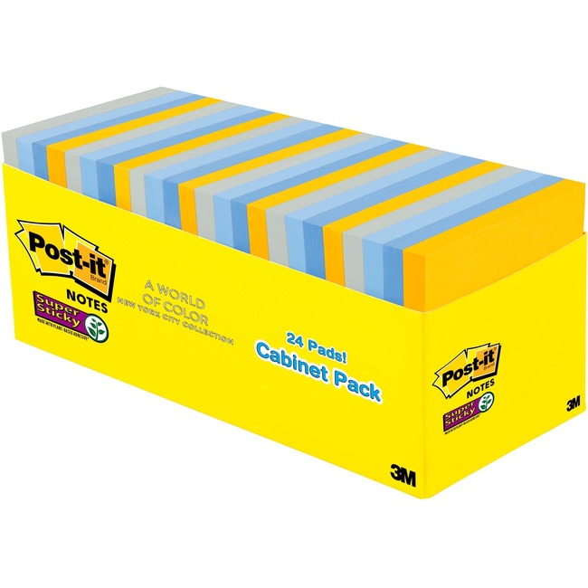 Post-it® New York Collection Post-it Super Sticky Notes