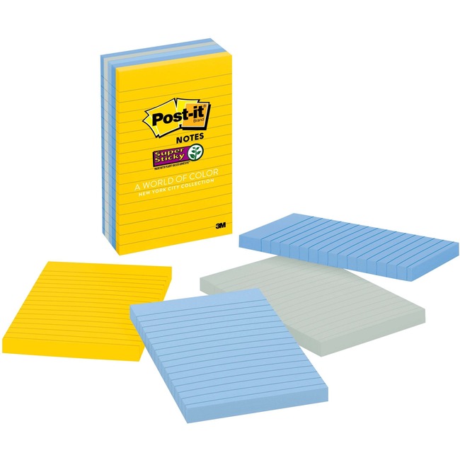 Post-it® New York Collection Post-it Super Sticky Notes