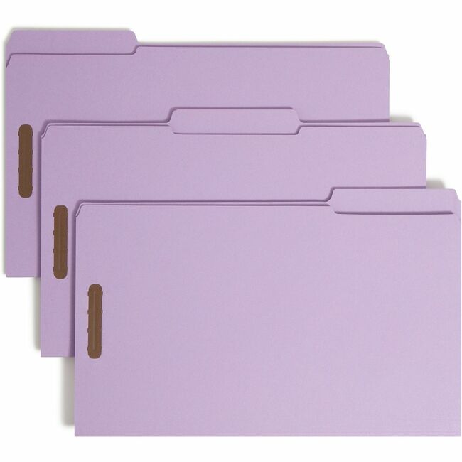 Smead Colored Top-Tab Fastener File Folders