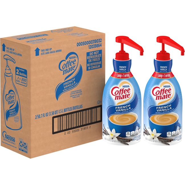 Coffee-Mate Coffee Creamer French Vanilla - 1.5L Liquid Pump Bottle