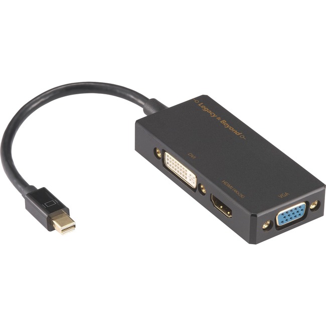 SIIG Mini DisplayPort to 4K HDMI/DVI/VGA 3-in-1 Adapter