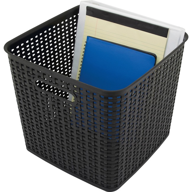 Advantus Plastic Weave Bin