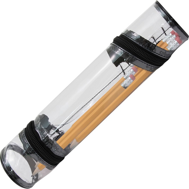 Advantus Carrying Case Pencil, Headphone, Paper Clip, Accessories - Clear