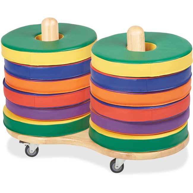 ECR4KIDS Colorful Donut Cushions Set