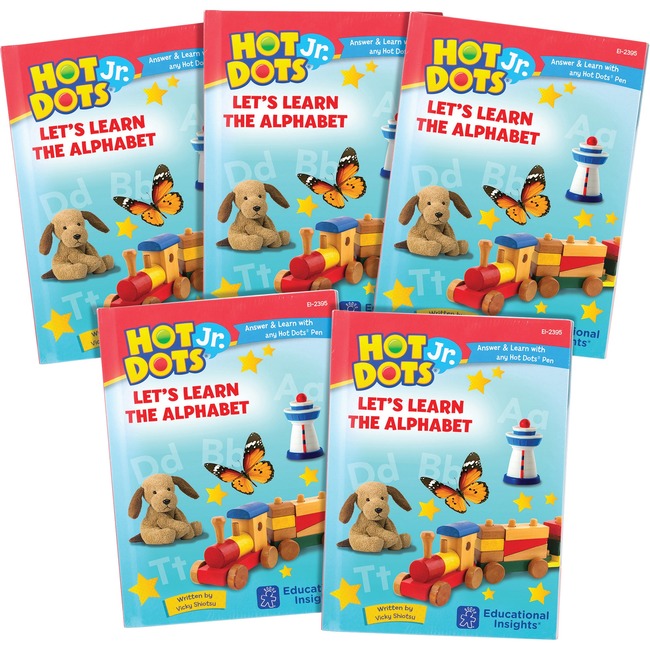 Hot Dots Jr Alphabet Book Set Interactive Learning Printed Book by Vicky Shiotsu