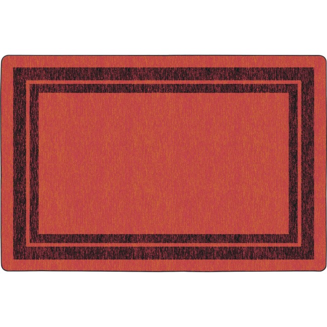 Flagship Carpets Double Dark Tone Border Red Rug