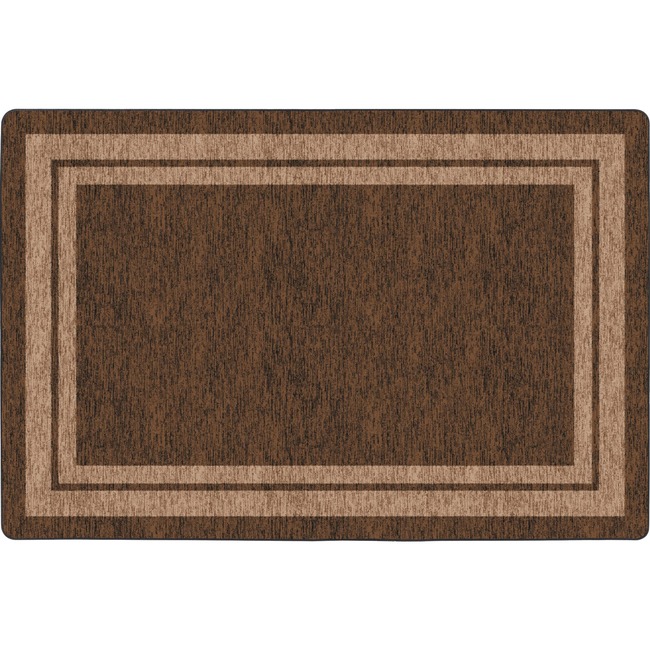 Flagship Carpets Double Light Tone Border Brown Rug